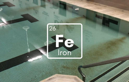 iron in pools, prevent iron stains, iron vs chlorine, remove iron from pool